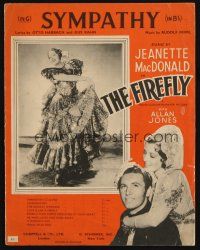 8m307 FIREFLY English sheet music '37 Jeanette MacDonald, Allan Jones, Sympathy!