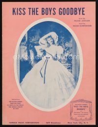 8m316 KISS THE BOYS GOODBYE sheet music '41 full-length image of Mary Martin, the title song!