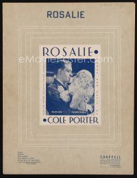 8m324 ROSALIE sheet music '37 West Point cadet Nelson Eddy + sexy Eleanor Powell, title song!