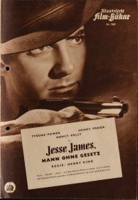 8m260 JESSE JAMES German program '50 outlaws Tyrone Power & Henry Fonda as Frank, different!
