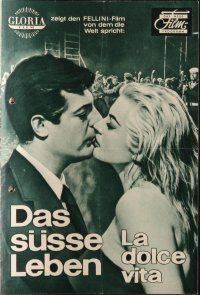 8m263 LA DOLCE VITA German program '60 Federico Fellini, Mastroianni, Ekberg, different!