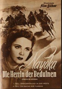 8m275 PERILS OF NYOKA German program '52 Republic serial, Kay Aldridge in title role, different!