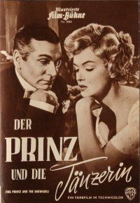 8m277 PRINCE & THE SHOWGIRL German program '57 Laurence Olivier & sexy Marilyn Monroe, different!