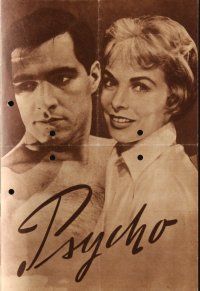 8m278 PSYCHO German program '60 Janet Leigh, Anthony Perkins, Alfred Hitchcock, different images!