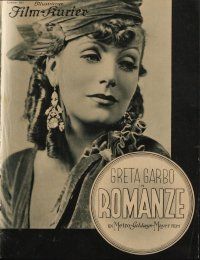 8m282 ROMANCE German program '31 different images of beautiful Greta Garbo & Lewis Stone!