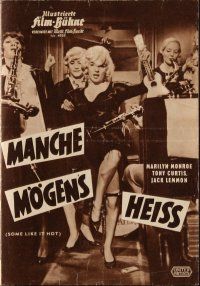 8m285 SOME LIKE IT HOT German program '59 different images of sexy Marilyn Monroe, Curtis & Lemmon!