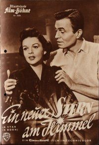 8m286 STAR IS BORN German program '54 many different images of Judy Garland & James Mason!