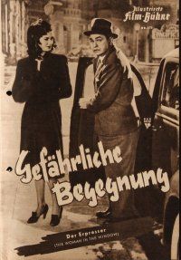 8m292 WOMAN IN THE WINDOW German program '50 Fritz Lang, Edward G. Robinson, Joan Bennett, different