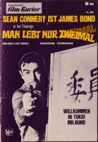 8m293 YOU ONLY LIVE TWICE German program '67 cool different images of Sean Connery as James Bond!
