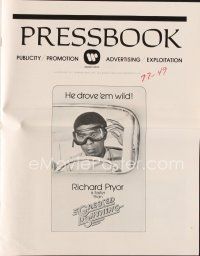 8m374 GREASED LIGHTNING pressbook '77 great art of race car driver Richard Pryor by Noble!