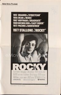 8m410 ROCKY pressbook '77 boxer Sylvester Stallone, Talia Shire, boxing classic!
