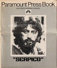 8m425 SERPICO pressbook '74 Al Pacino starring in Sidney Lumet crime classic!