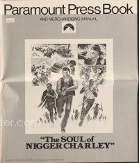 8m434 SOUL OF NIGGER CHARLEY pressbook '73 Fred Williamson has his soul brothers w/ him this time!