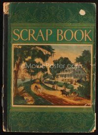 8p114 MOVIE STAR SCRAPBOOK scrap book '40s filled with color magazine images of top stars!