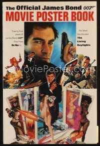 8p115 OFFICIAL JAMES BOND 007 MOVIE POSTER BOOK softcover book '87 full-page color images!