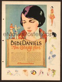 8p008 CAMPUS FLIRT/STRANDED IN PARIS campaign book page '20s art of Bebe Daniels, who was in both!