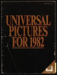 8p003 UNIVERSAL PICTURES FOR 1982 campaign book '82 includes great advance ad for E.T. + more!