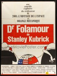 8p586 DR. STRANGELOVE French 1p R70s Stanley Kubrick classic, Sellers, Tomi Ungerer art!