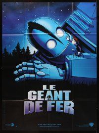 8p607 IRON GIANT French 1p '99 animated modern classic, cool different cartoon robot image!