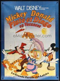 8p625 MICKEY DONALD PLUTO ET EN DINGO EN VACANCES French 1p '50s Goofy, Donald Duck