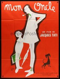 8p628 MON ONCLE French 1p R70s Jacques Tati as My Uncle, Mr. Hulot!
