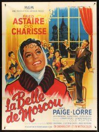 8p646 SILK STOCKINGS French 1p '58 different art of Fred Astaire & Cyd Charisse by Roger Soubie!