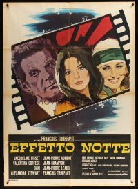 8p362 DAY FOR NIGHT Italian 1p '73 Francois Truffaut's La Nuit Americaine, sexy Jacqueline Bisset!
