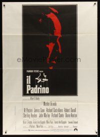 8p370 GODFATHER Italian 1p R70s cool art of Marlon Brandoin Francis Ford Coppola crime classic!