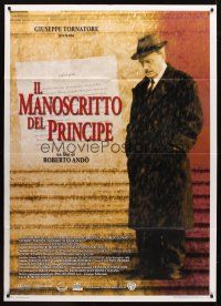 8p391 PRINCE'S MANUSCRIPT Italian 1p '00 Roberto Ando's Il Manoscritto Del Principe, Michel Bouquet