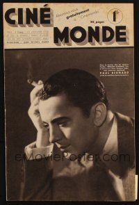 8p227 CINEMONDE French magazine January 10, 1935 Miriam Hopkins & Joel McCrea on back cover!