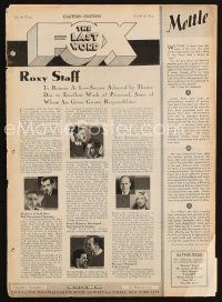 8p018 FOX THE LAST WORD exhibitor magazine March 14, 1931 Honor Among Lovers, Three Rogues!
