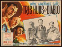 8p701 3 GODFATHERS Mexican LC '49 cowboy John Wayne in John Ford's Legend of the Southwest!