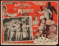 8p710 ABBOTT & COSTELLO MEET THE MUMMY Mexican LC '55 Bud & Lou are back in their mummy's arms!