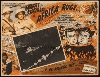 8p711 AFRICA SCREAMS Mexican LC R50s wacky art of Bud Abbott & Lou Costello cooking in cauldron!