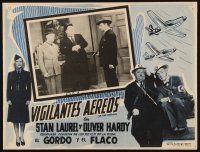 8p712 AIR RAID WARDENS Mexican LC R60s Stan Laurel & Oliver Hardy by wacky Hitler painting!