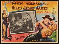 8p713 ALIAS JESSE JAMES Mexican LC '59 wacky outlaw Bob Hope & sexy Rhonda Fleming!