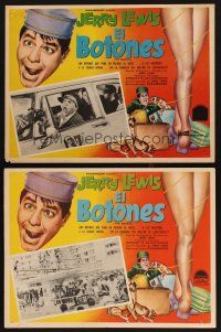 8p693 BELLBOY 2 Mexican LCs '60 wacky different artwork of Jerry Lewis!