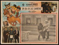8p736 DAY AT THE RACES Mexican LC R70s Groucho & Chico Marx at racetrack with Tootsie Fruitsie!