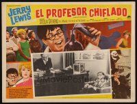 8p769 NUTTY PROFESSOR Mexican LC '63 wacky Jerry Lewis directs & stars w/pretty Stella Stevens!