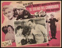 8p770 OFF LIMITS Mexican LC '53 Bob Hope & Mickey Rooney wearing boxing gloves!