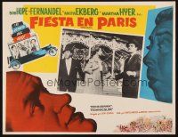 8p773 PARIS HOLIDAY Mexican LC '58 Bob Hope, Fernandel, sexy Anita Ekberg & Martha Hyer!