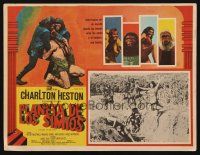 8p776 PLANET OF THE APES Mexican LC '68 Charlton Heston, classic sci-fi, different border art!