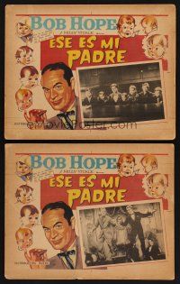 8p699 SEVEN LITTLE FOYS 2 Mexican LCs R60s Bob Hope performing on table with James Cagney!
