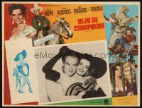 8p790 SON OF PALEFACE Mexican LC '52 Roy Rogers & Trigger, Bob Hope, sexy Jane Russell!