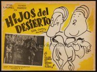 8p791 SONS OF THE DESERT Mexican LC R50s different artwork of Stan Laurel & Oliver Hardy!