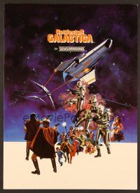 8p150 BATTLESTAR GALACTICA promo brochure '78 great sci-fi art by Robert Tanenbaum!