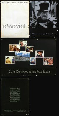 8p168 PALE RIDER promo brochure '85 great images of cowboy Clint Eastwood!