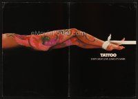 8p174 TATTOO promo brochure '81 every great love leaves its mark, sexy body art image!