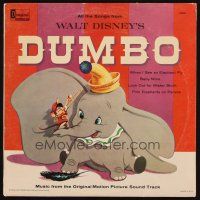 8p195 DUMBO soundtrack record R59 art from Walt Disney circus elephant classic!