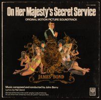 8p209 ON HER MAJESTY'S SECRET SERVICE soundtrack record '69 Lazenby's only appearance as James Bond